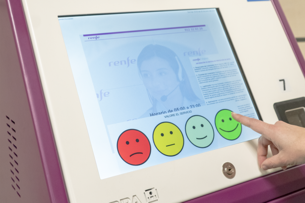 Service quality - satisfaction survey with emoticons